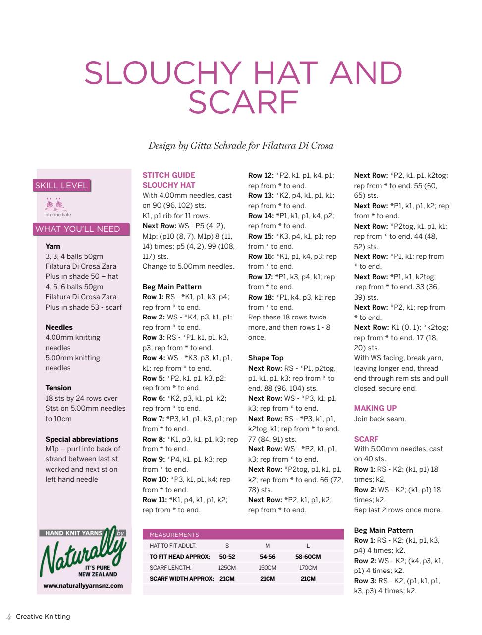 Creative Knitting Preview Pages