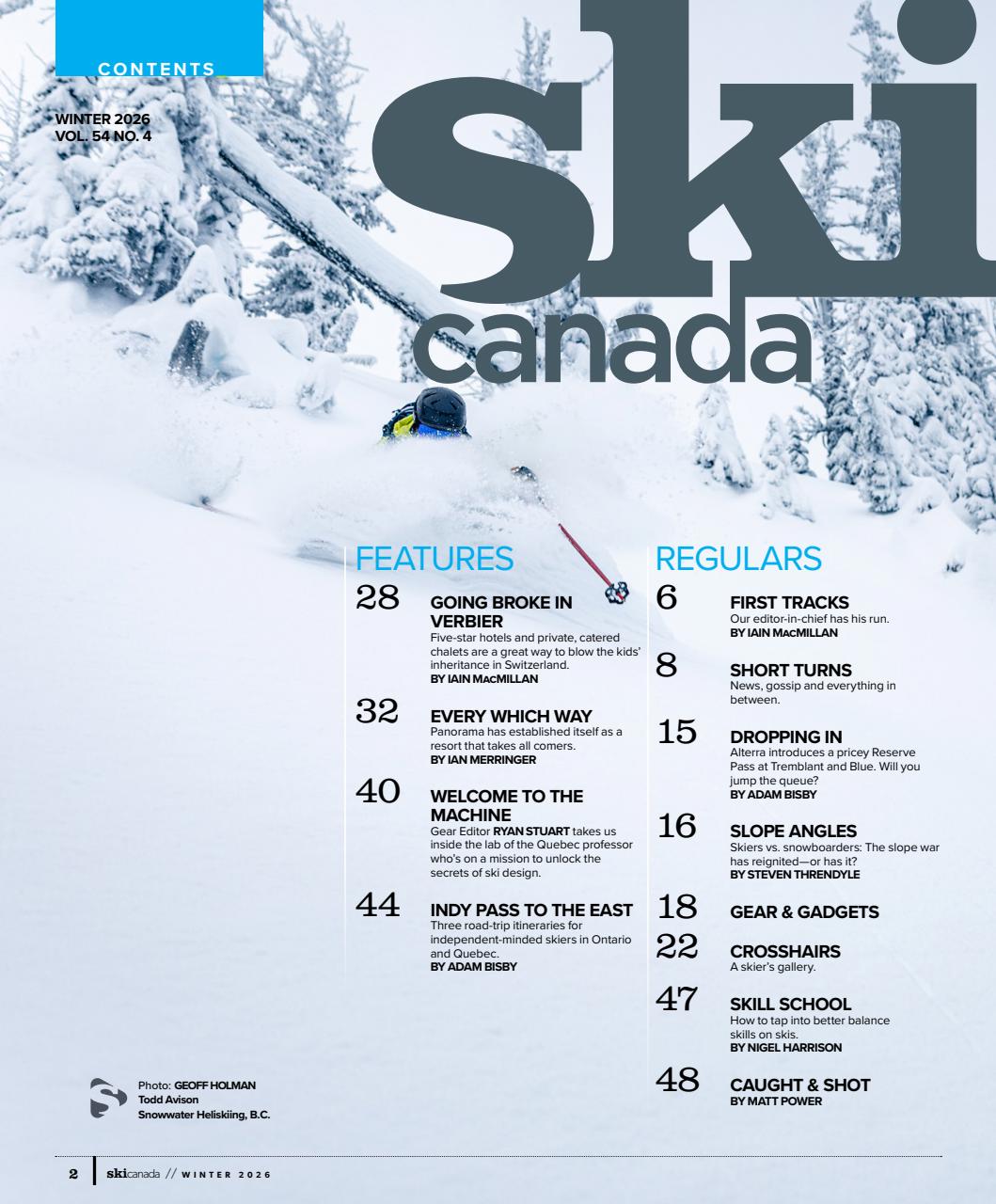 Ski Canada Preview Pages