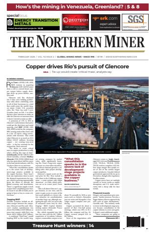 The Northern Miner issue The Northern Miner February 2026 Vol 112 Issue 2