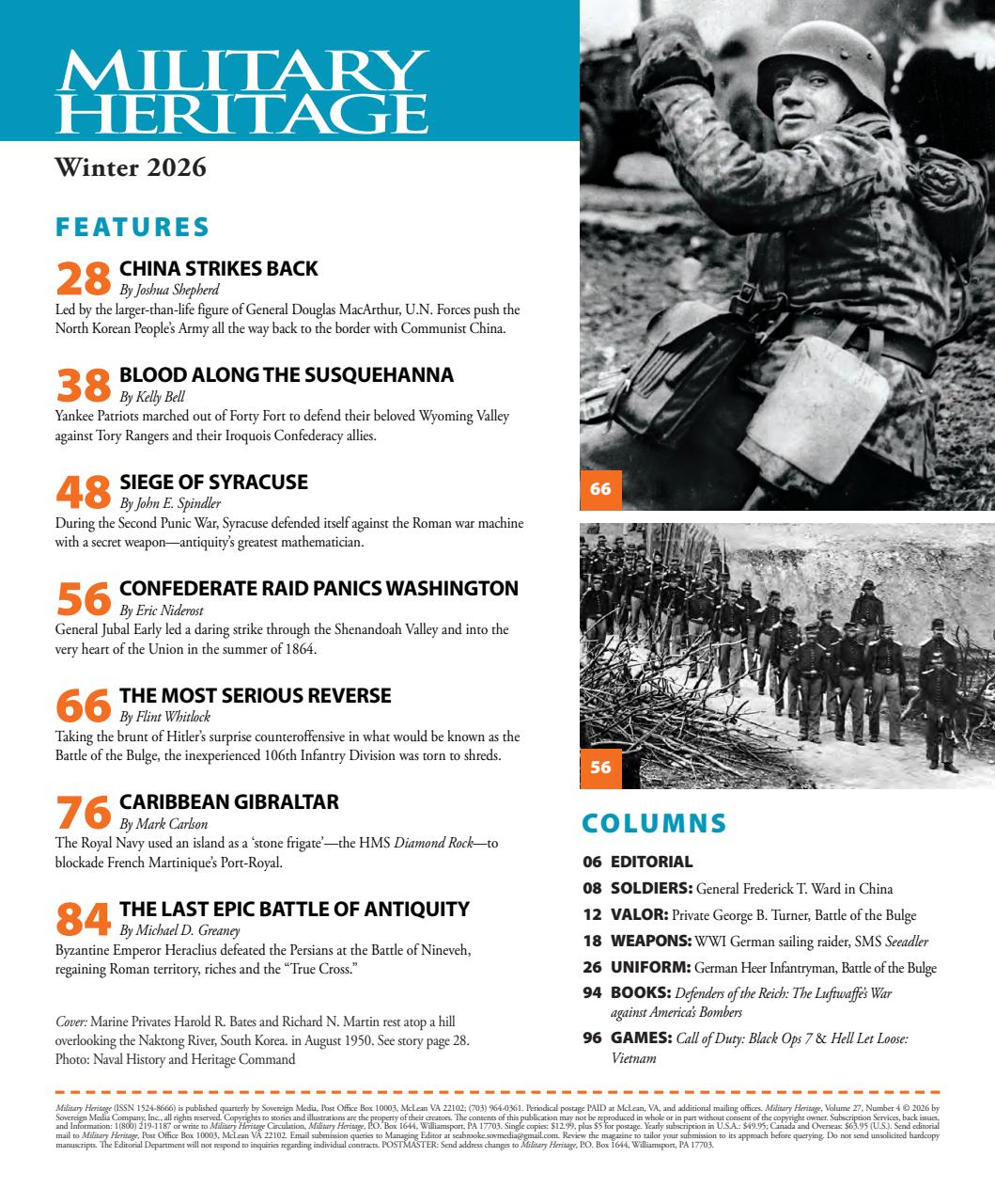 Military Heritage Preview Pages