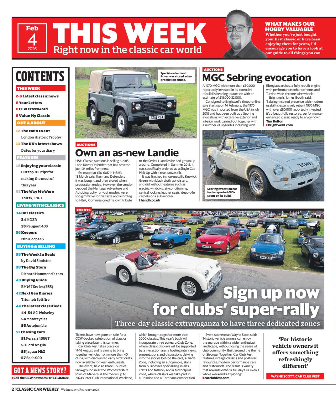 Classic Car Weekly Preview Pages