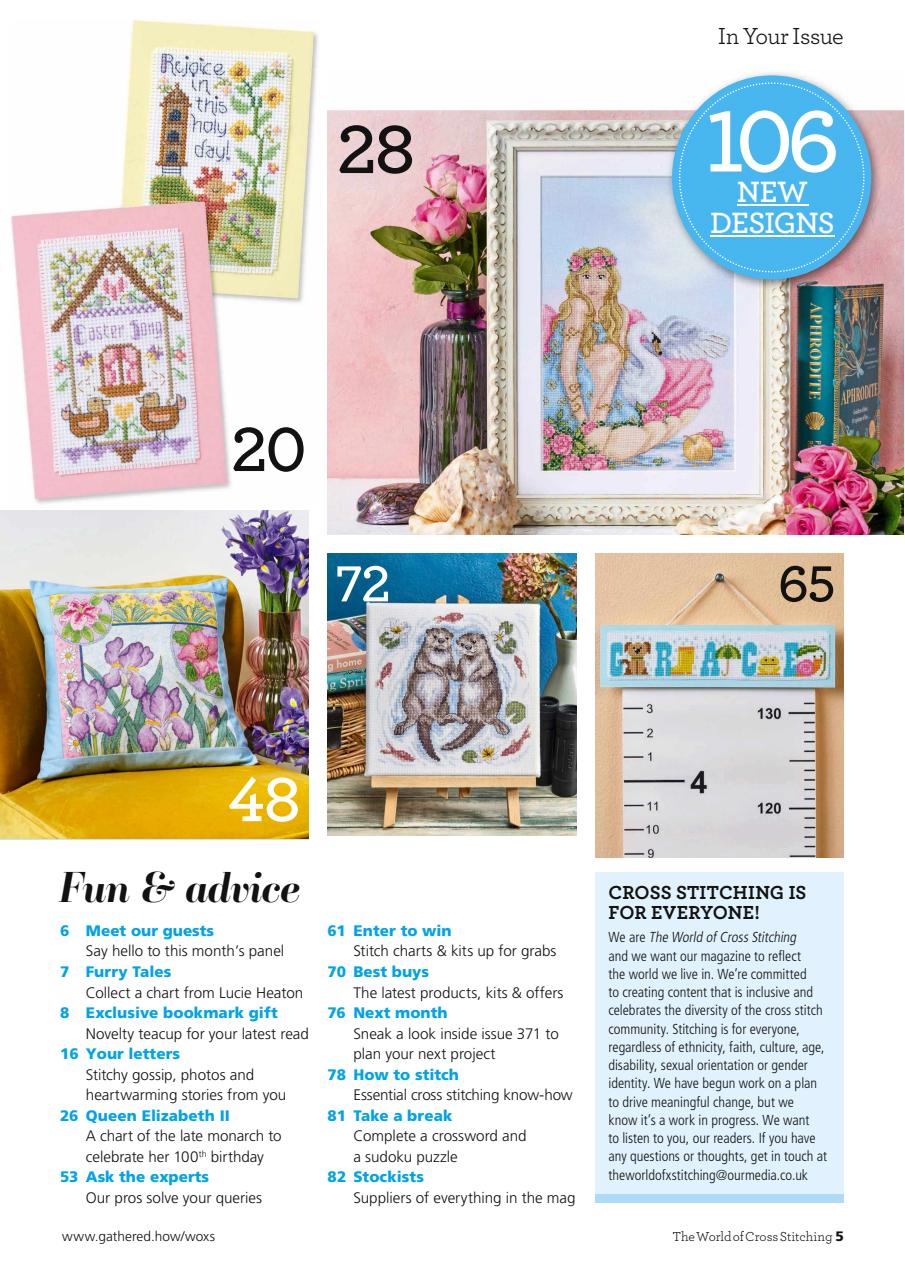 The World of Cross Stitching Preview Pages