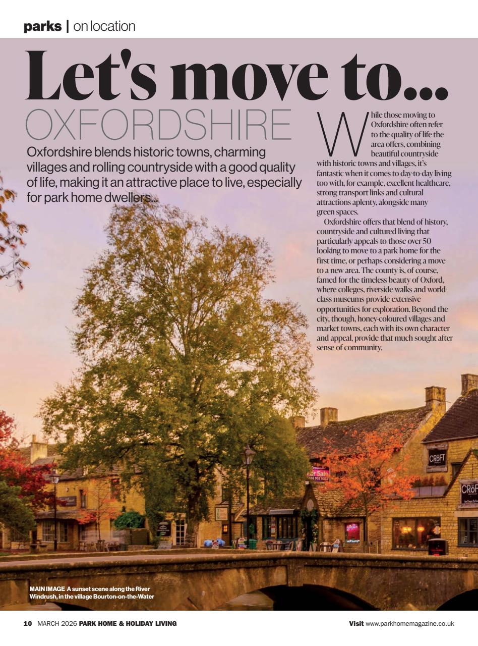 Park Home & Holiday Living Preview Pages