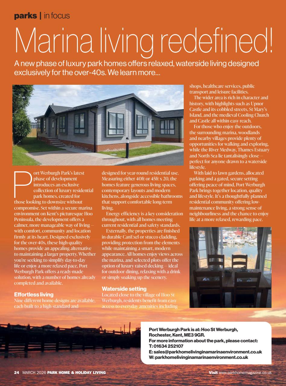 Park Home & Holiday Living Preview Pages