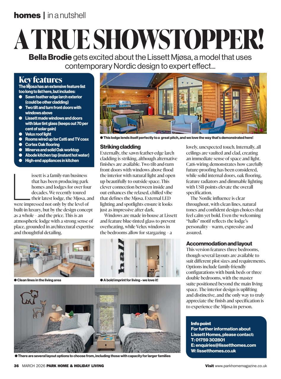 Park Home & Holiday Living Preview Pages