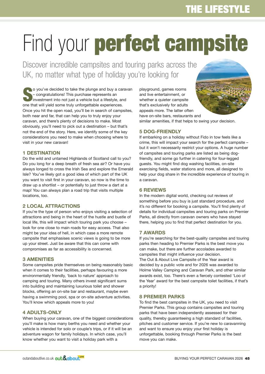 Buying Your Perfect Caravan Preview Pages