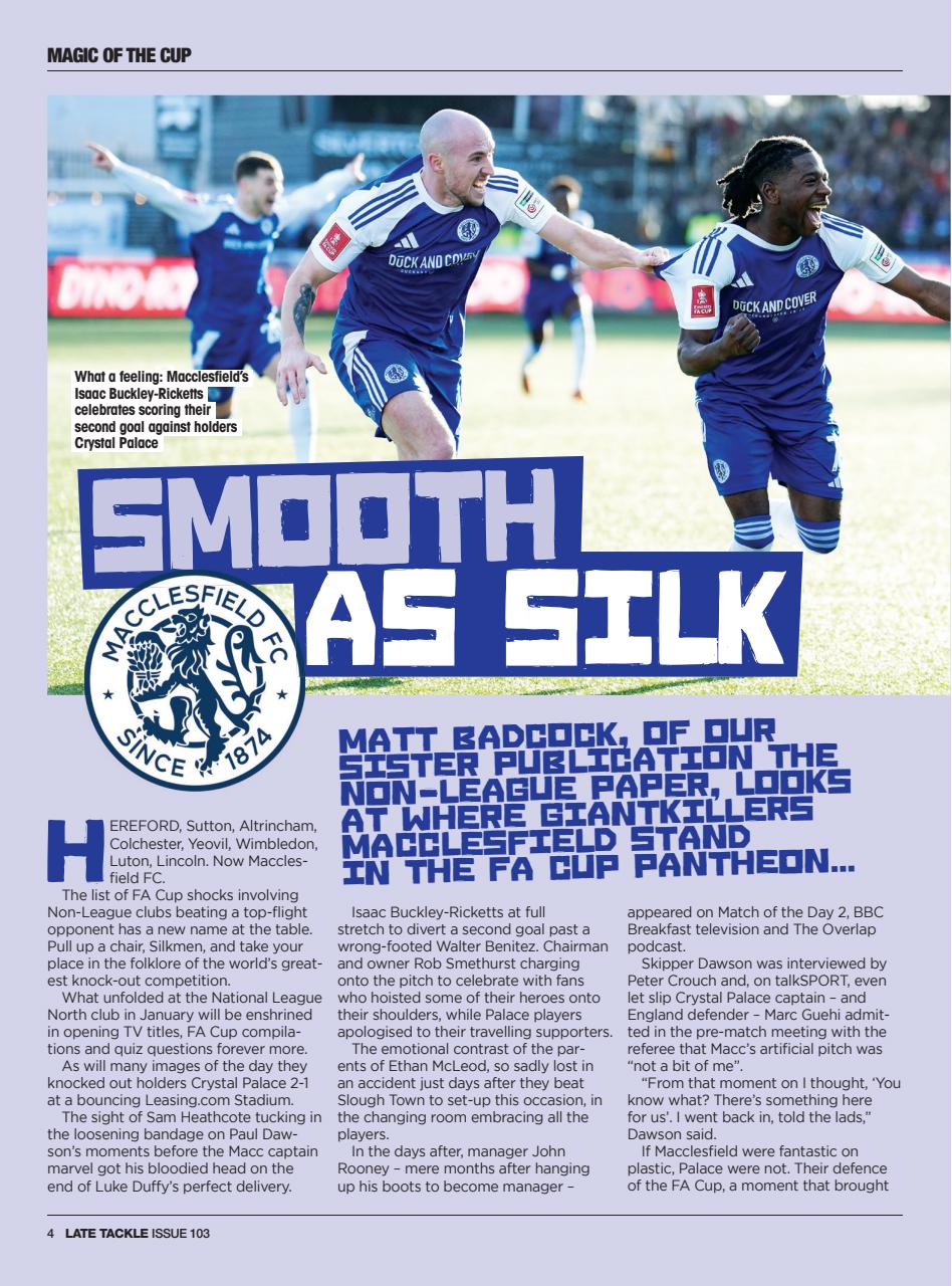 Late Tackle Football Magazine Preview Pages