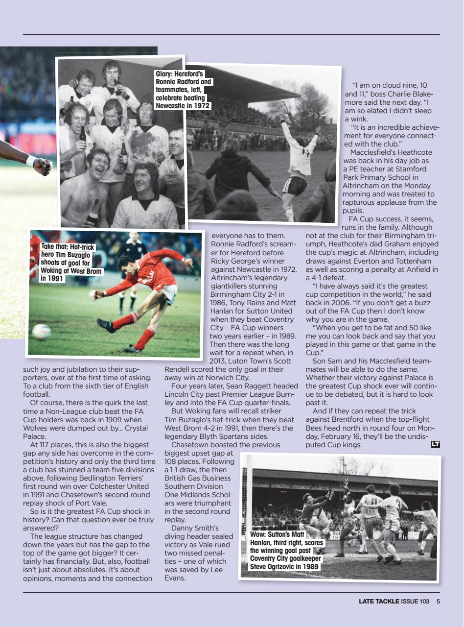 Late Tackle Football Magazine Preview Pages