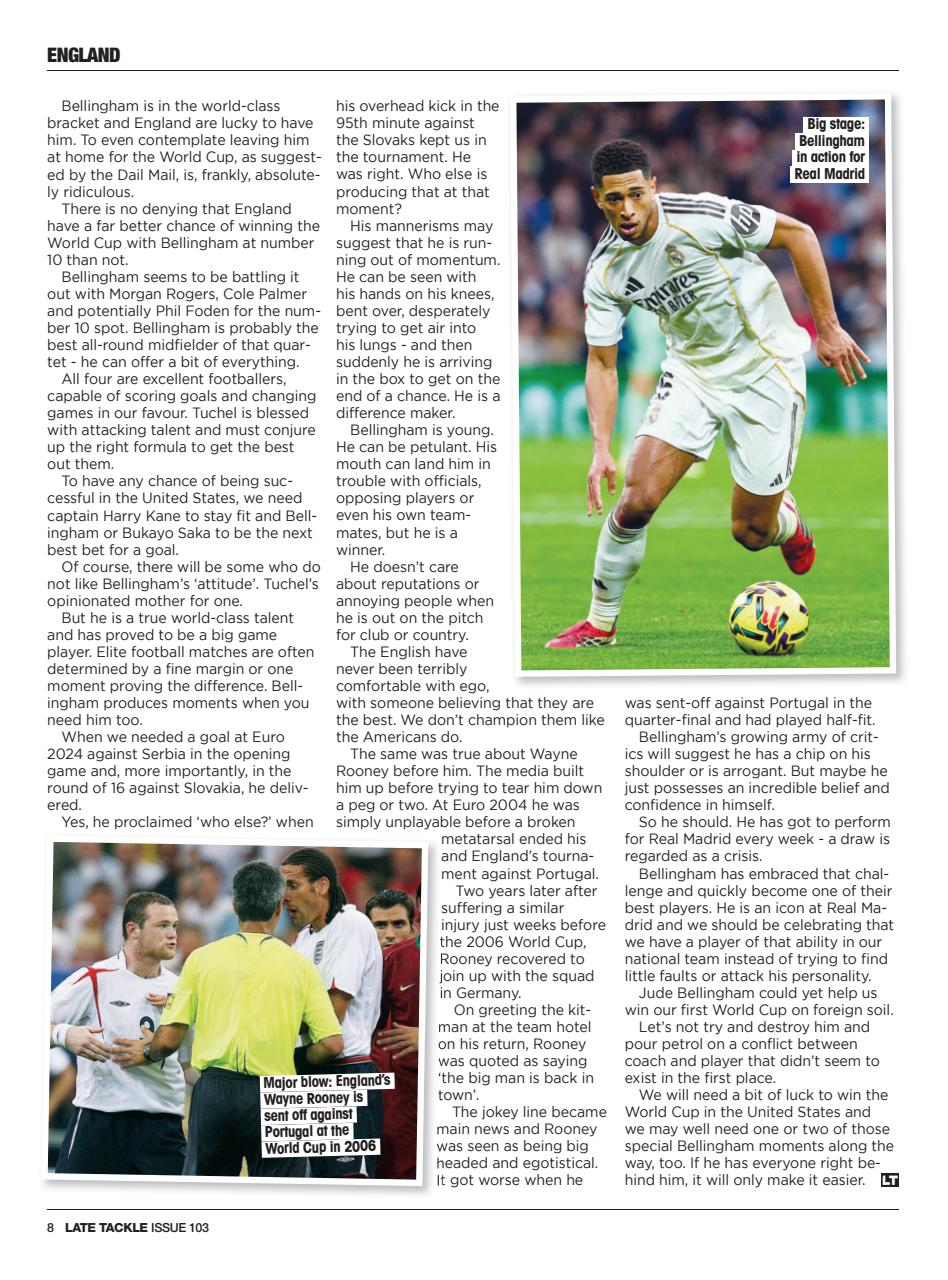 Late Tackle Football Magazine Preview Pages