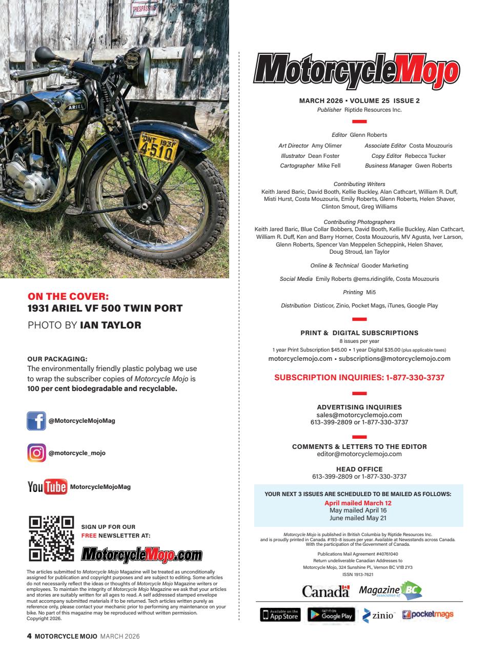 Motorcycle Mojo Preview Pages