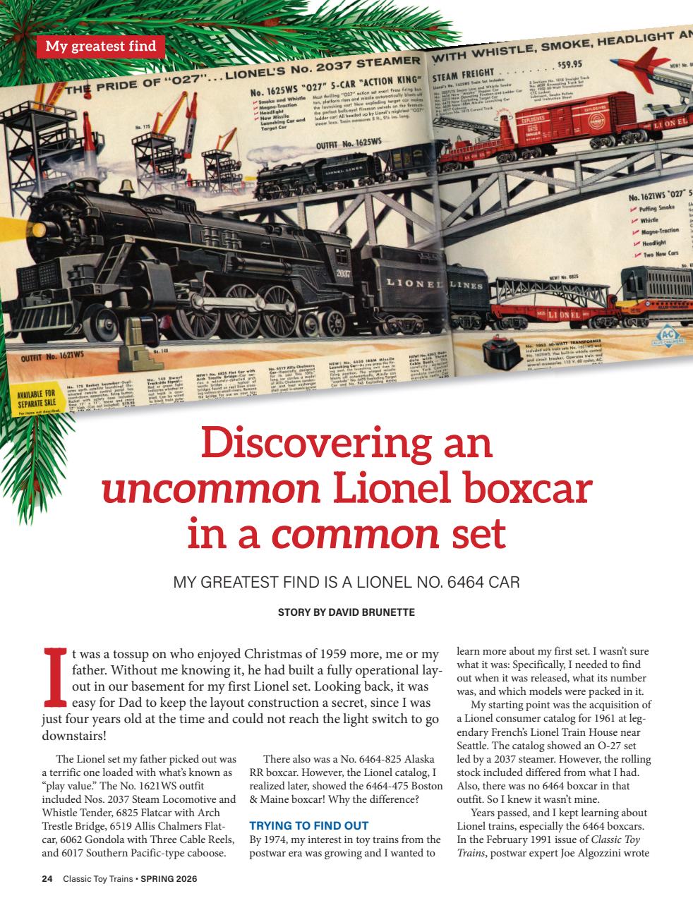 Classic Toy Trains Preview Pages