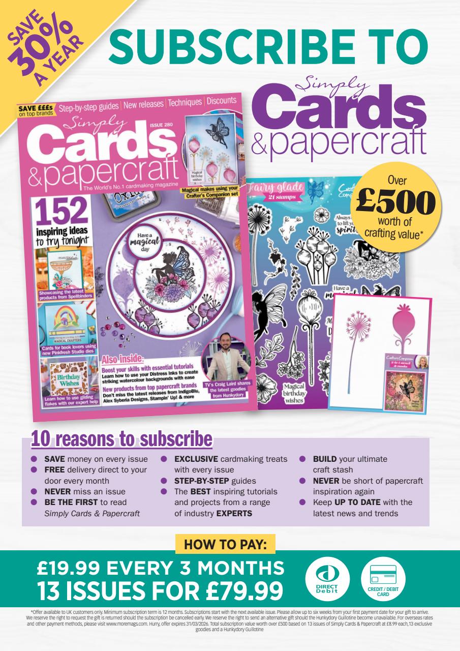 Simply Cards & Papercraft Preview Pages