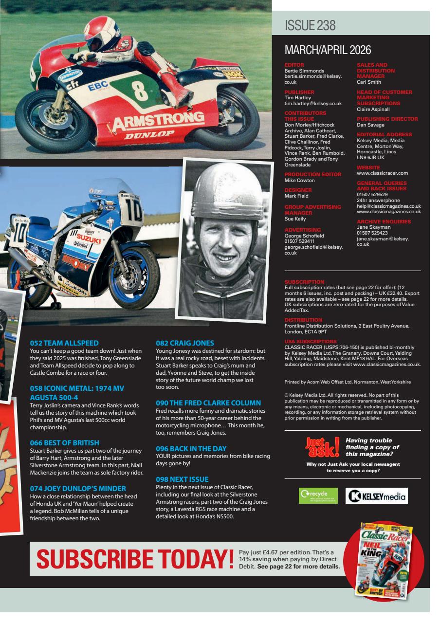 Classic Racer Preview Pages