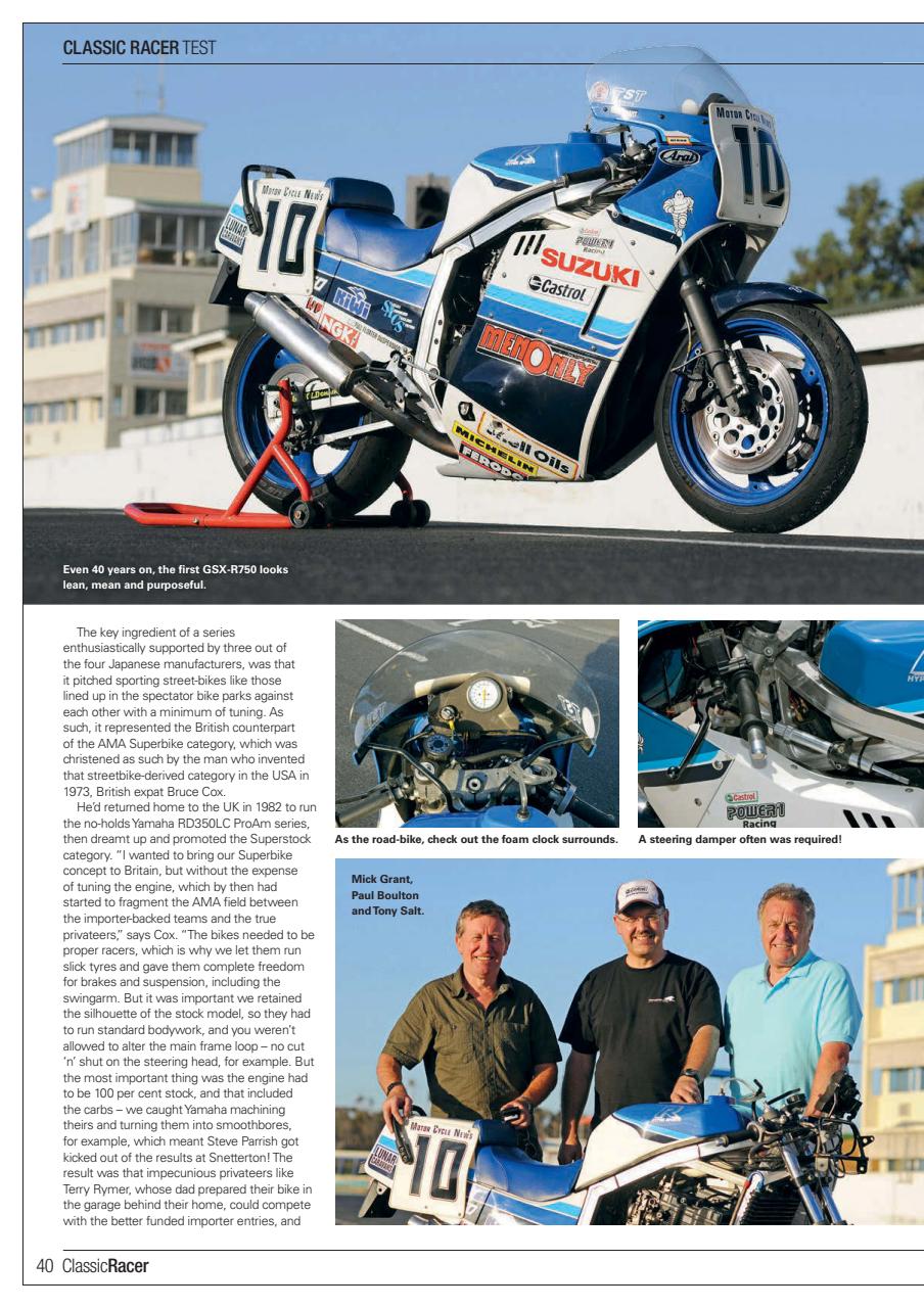 Classic Racer Preview Pages