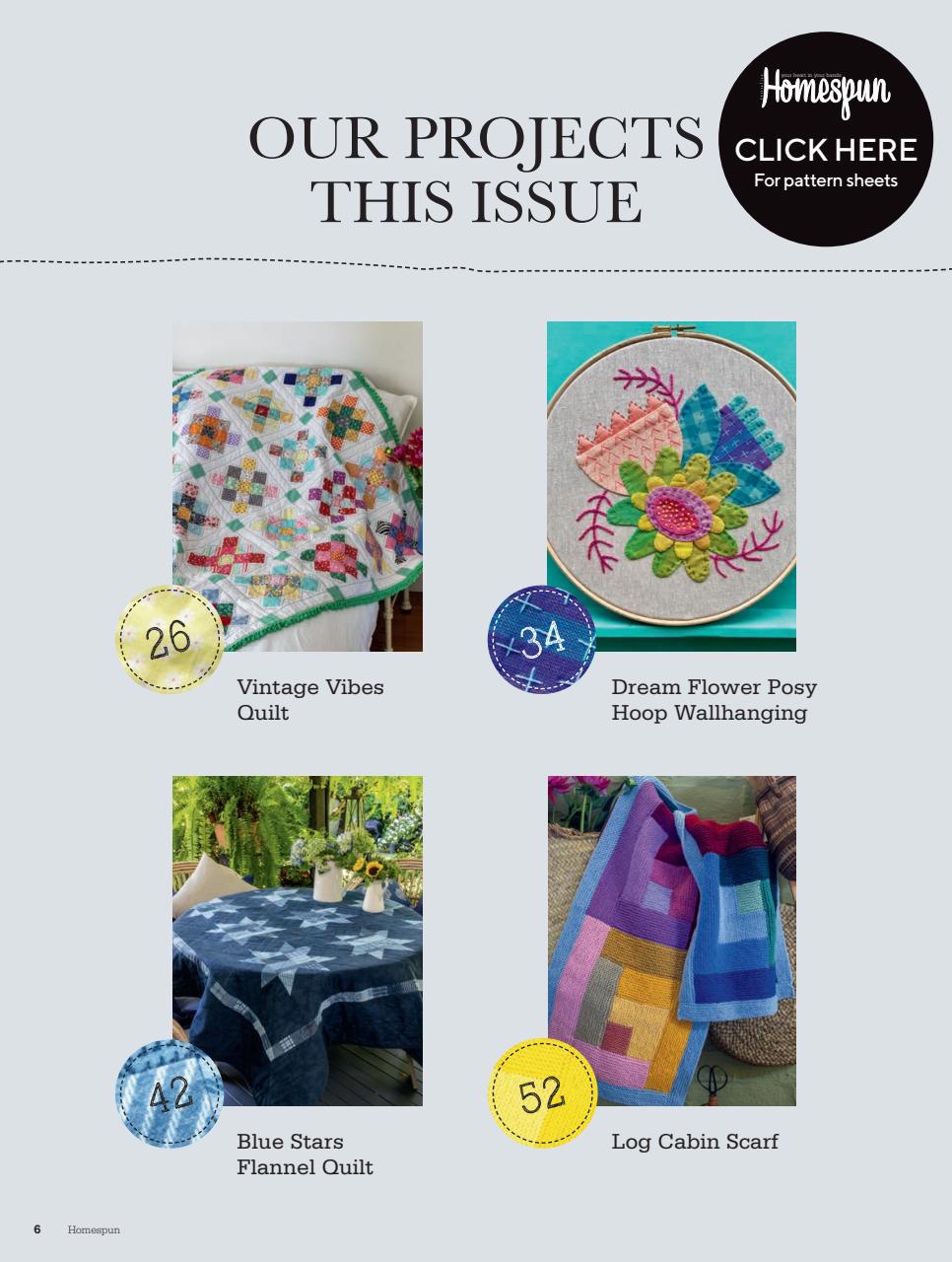 Homespun Preview Pages