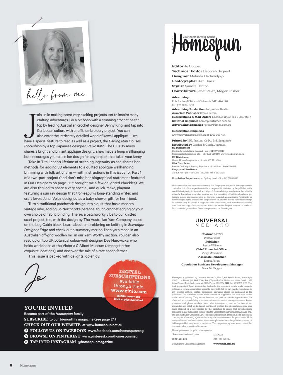 Homespun Preview Pages