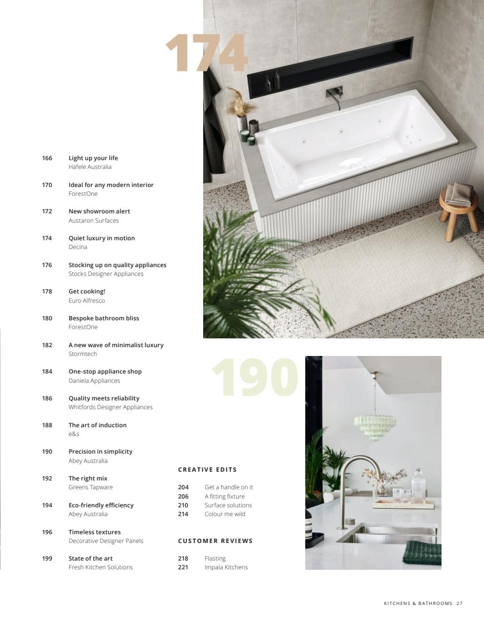 Kitchens & Bathrooms Quarterly Preview Pages