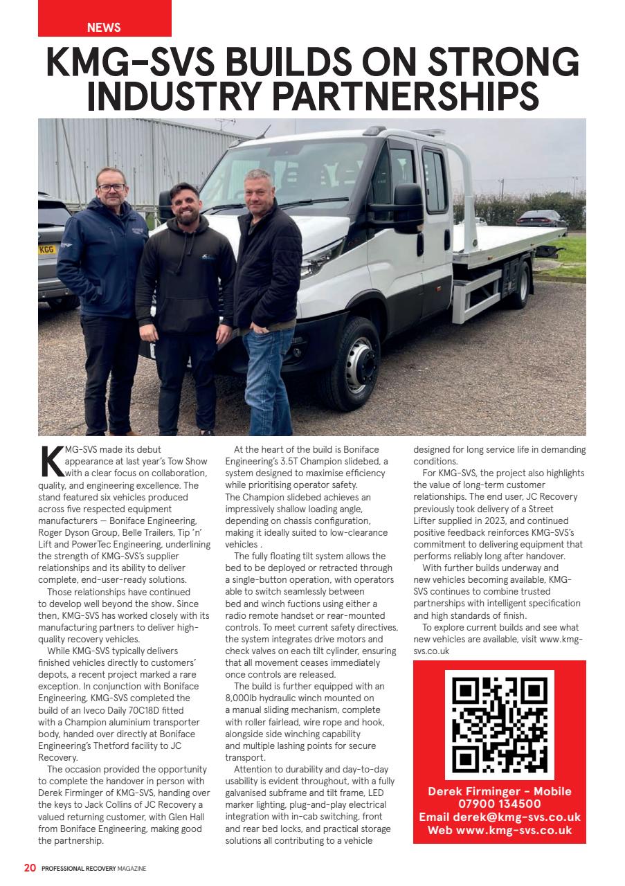 Professional Recovery Magazine Preview Pages