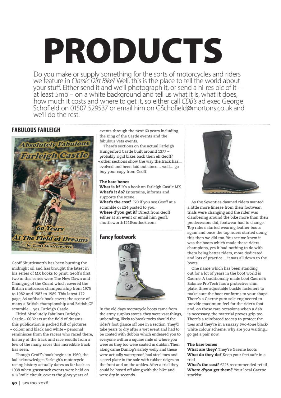 Classic Dirt Bike Preview Pages