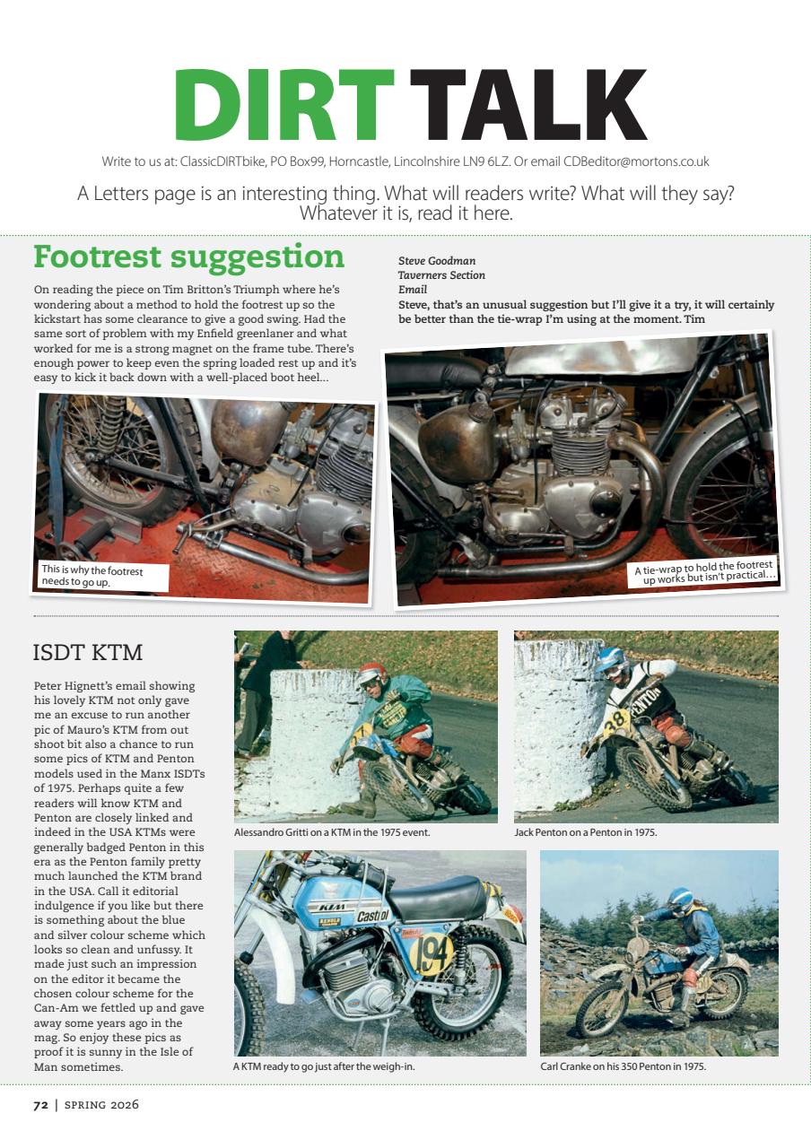 Classic Dirt Bike Preview Pages