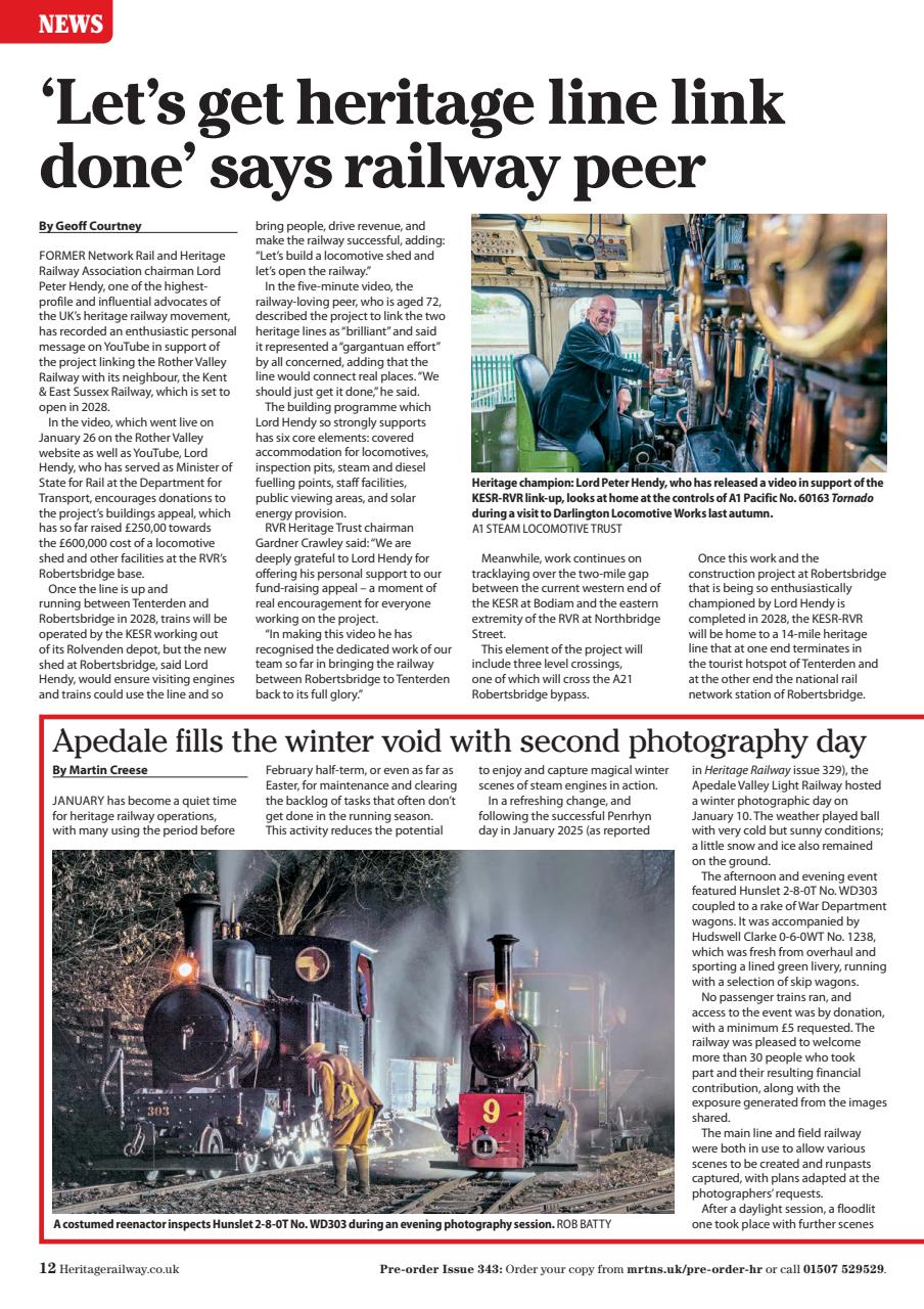 Heritage Railway Preview Pages