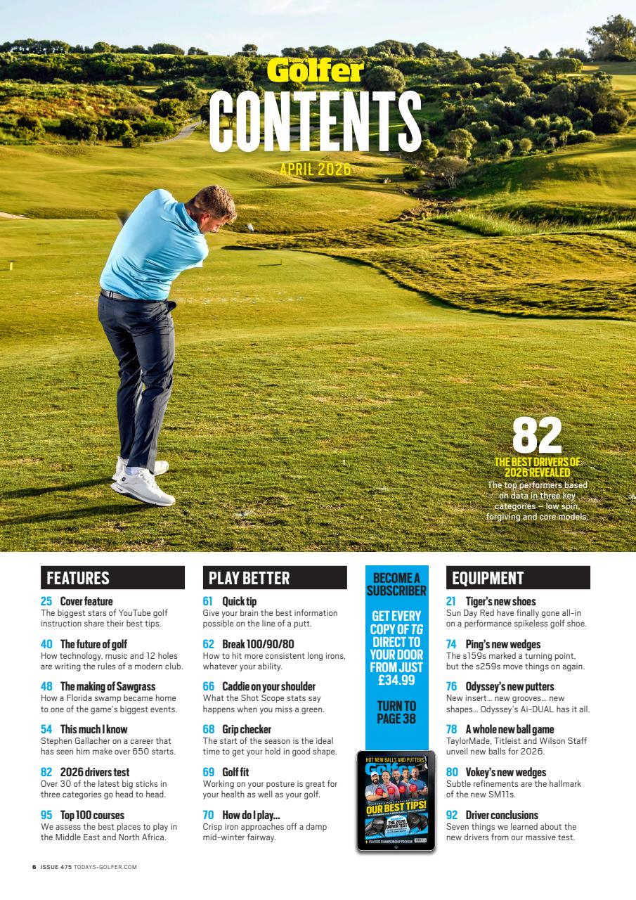 Today's Golfer Preview Pages
