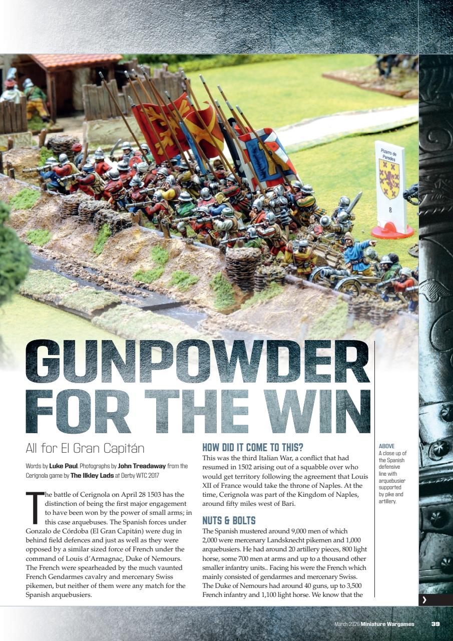Miniature Wargames Preview Pages