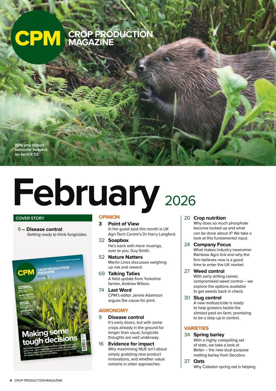 Crop Production Magazine Preview Pages