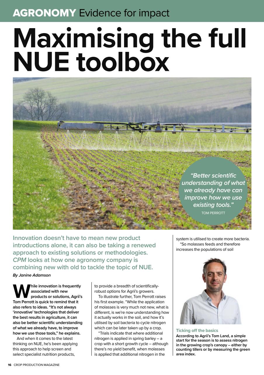Crop Production Magazine Preview Pages