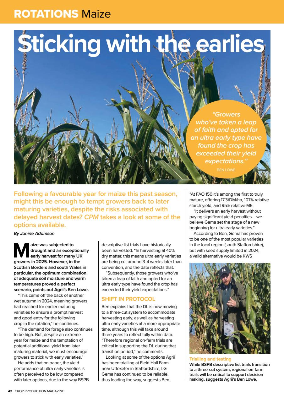 Crop Production Magazine Preview Pages