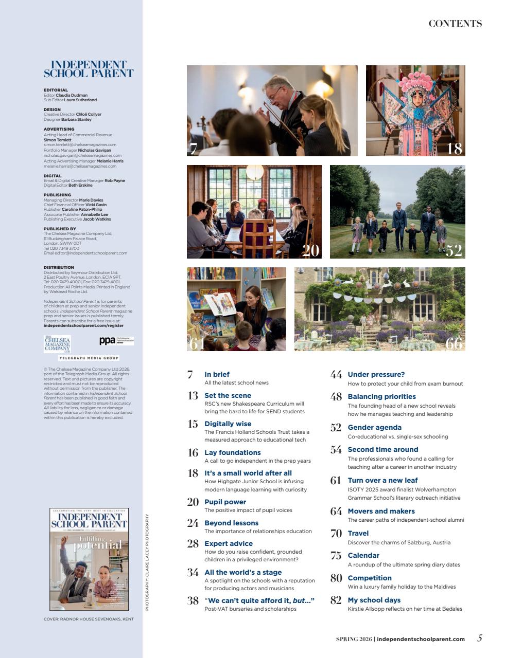 Independent School Parent Preview Pages
