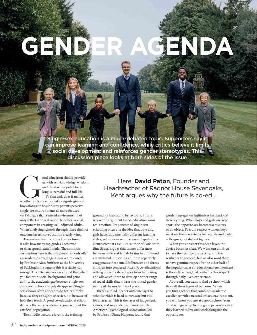 Independent School Parent Preview Pages