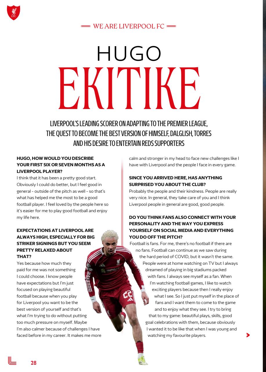 Liverpool FC Programmes Preview Pages