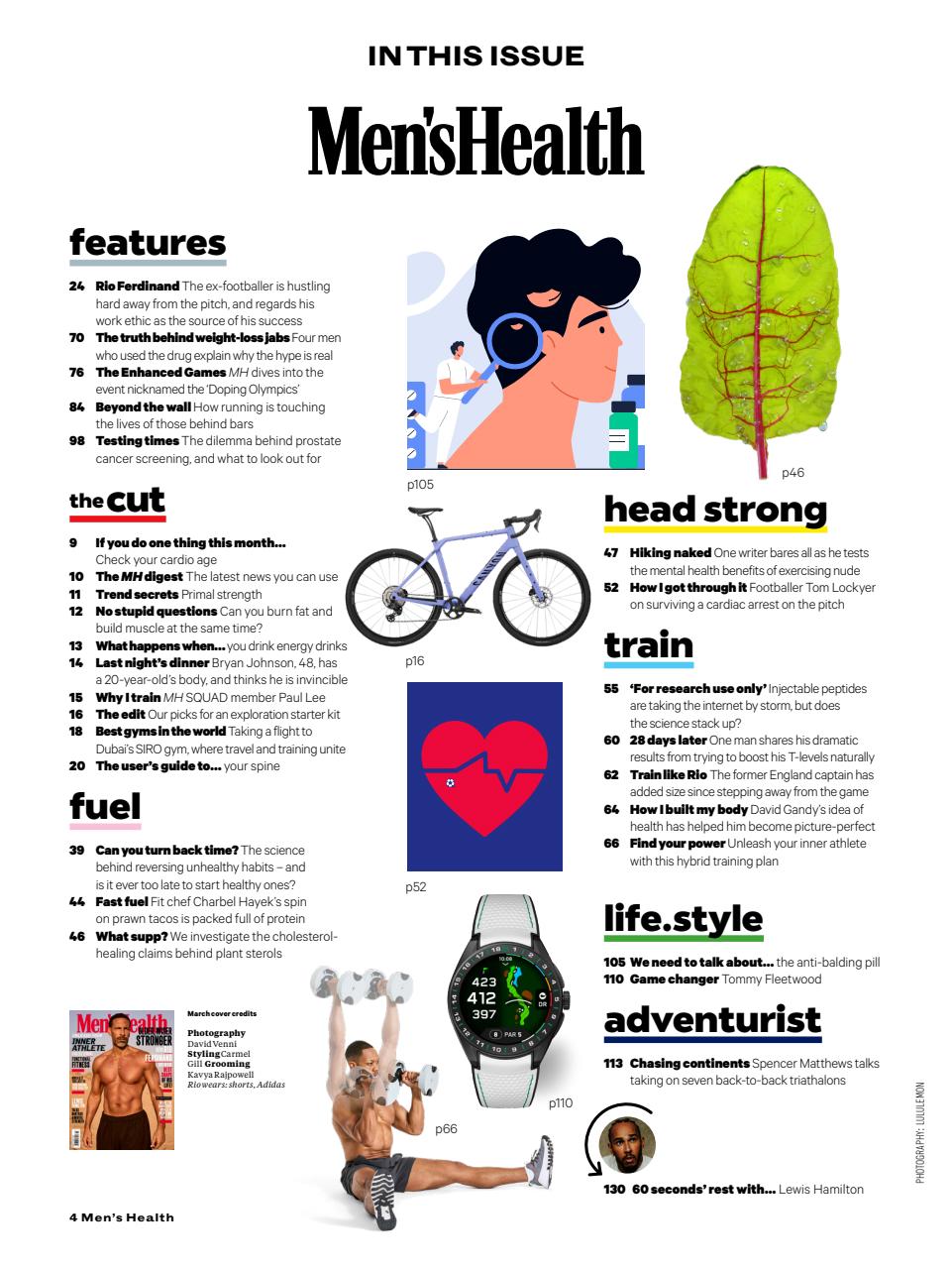 Men's Health Preview Pages