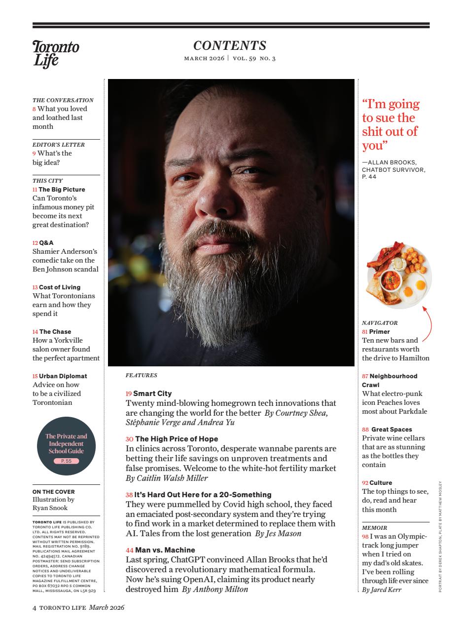 Toronto Life Preview Pages