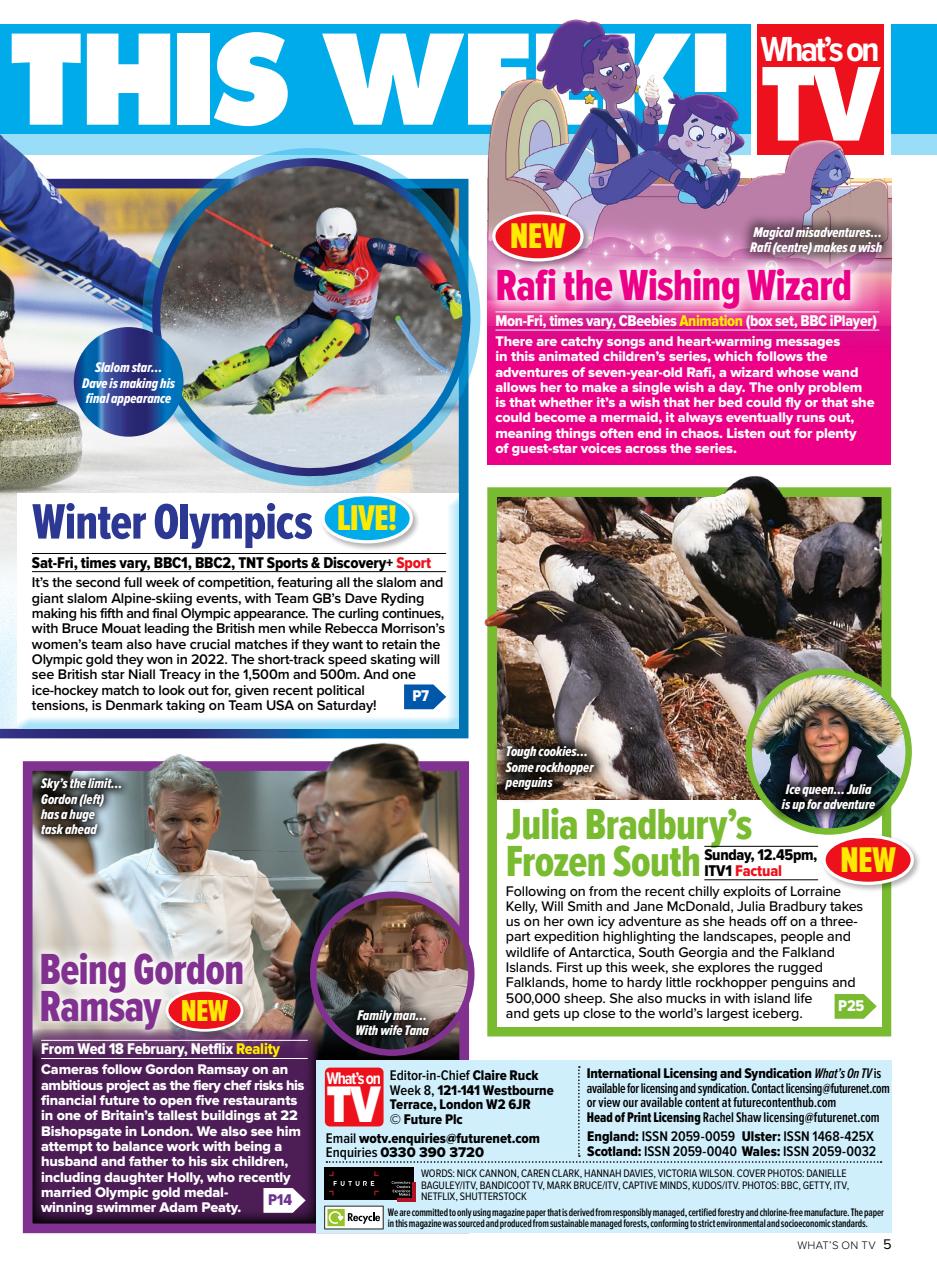 What's on TV Preview Pages