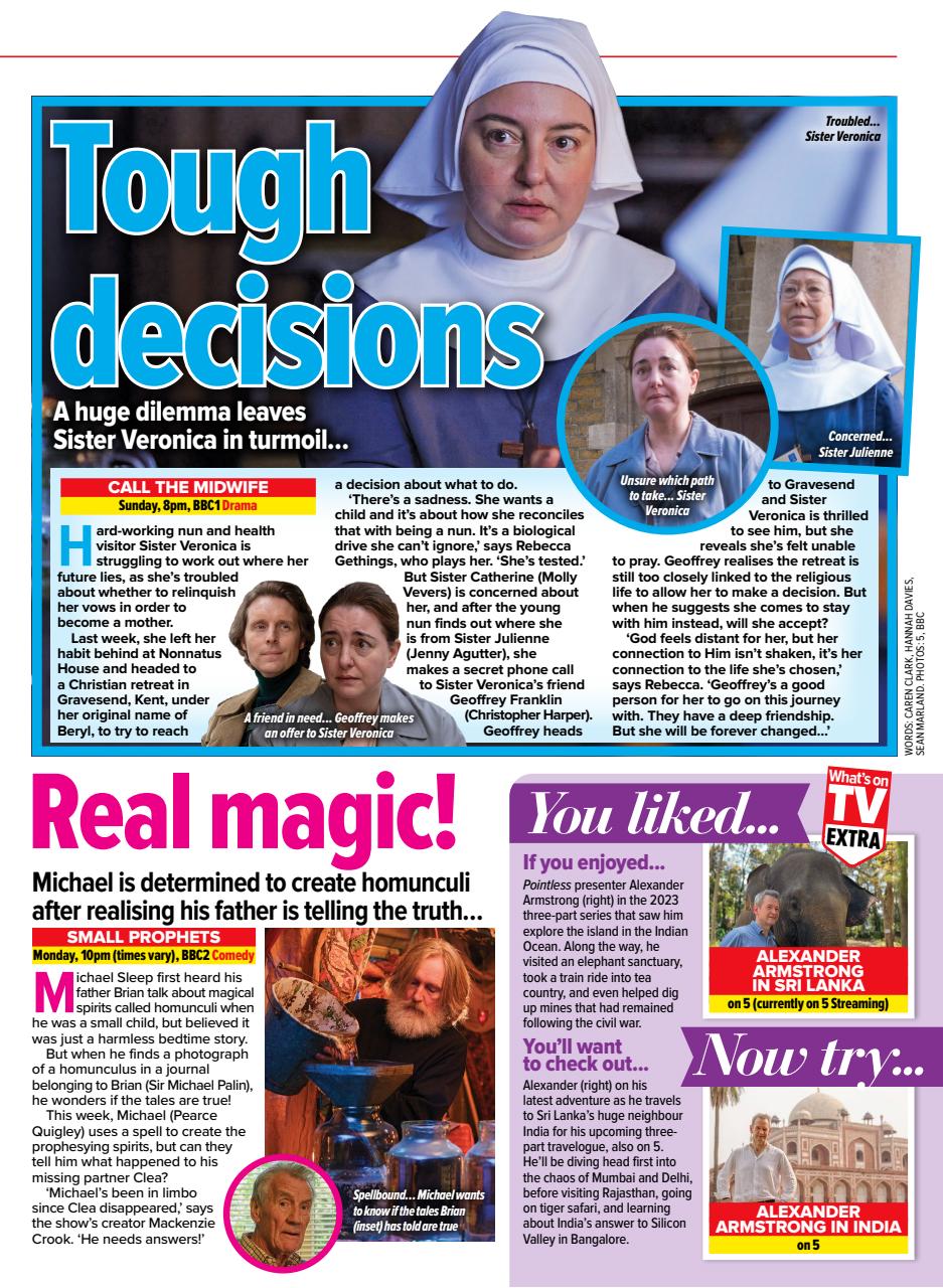 What's on TV Preview Pages