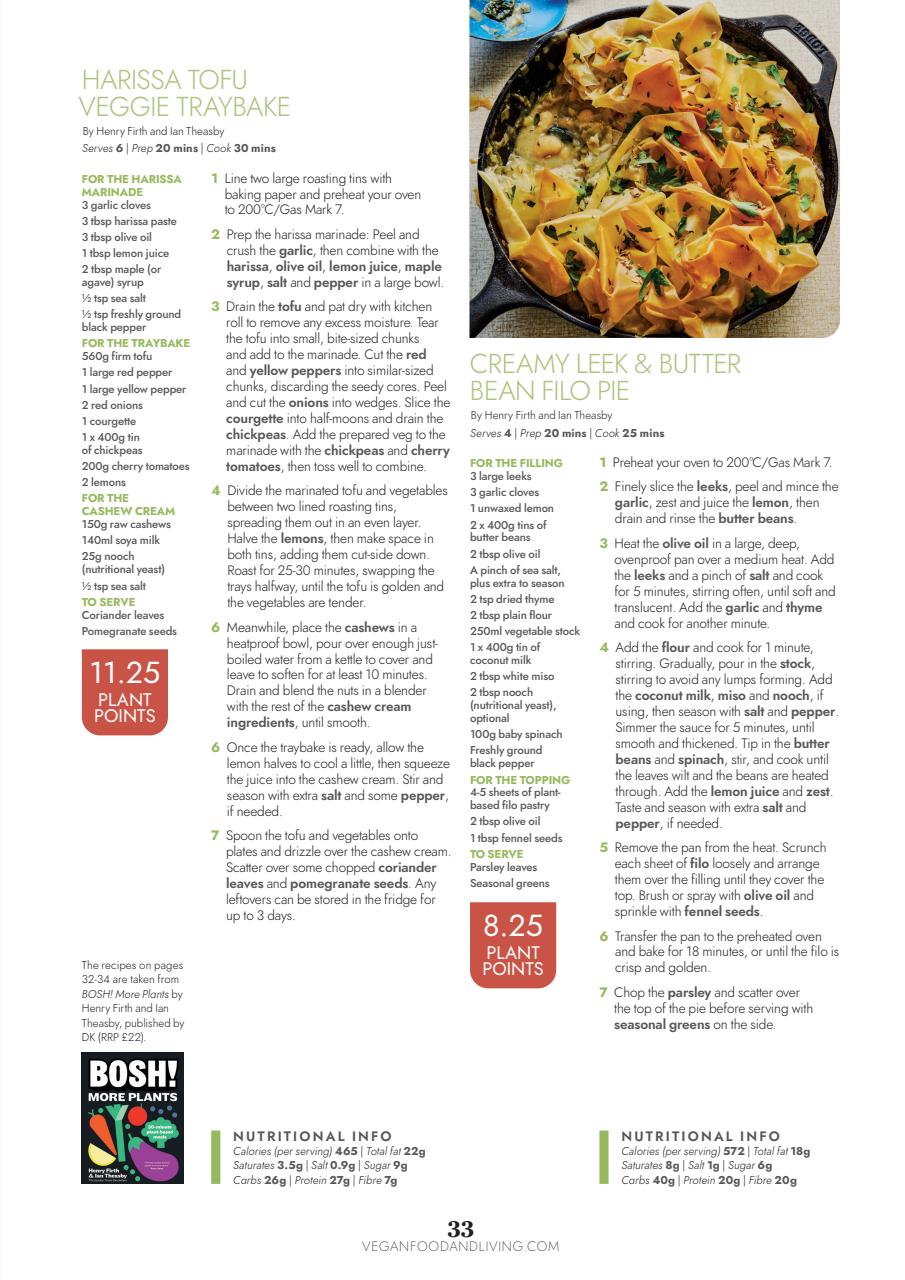 Vegan Food & Living Magazine Preview Pages