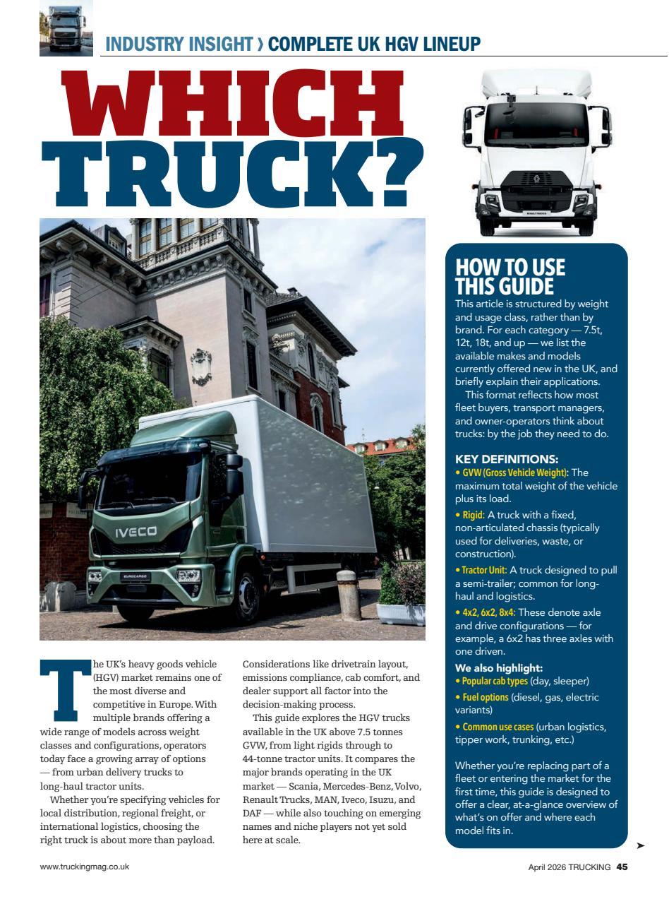 Trucking Magazine Preview Pages