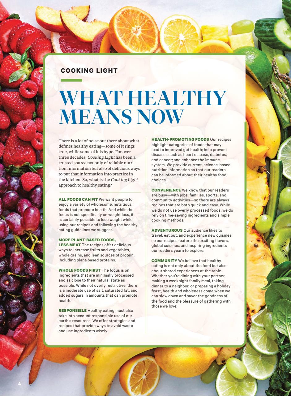 Cooking Light Preview Pages