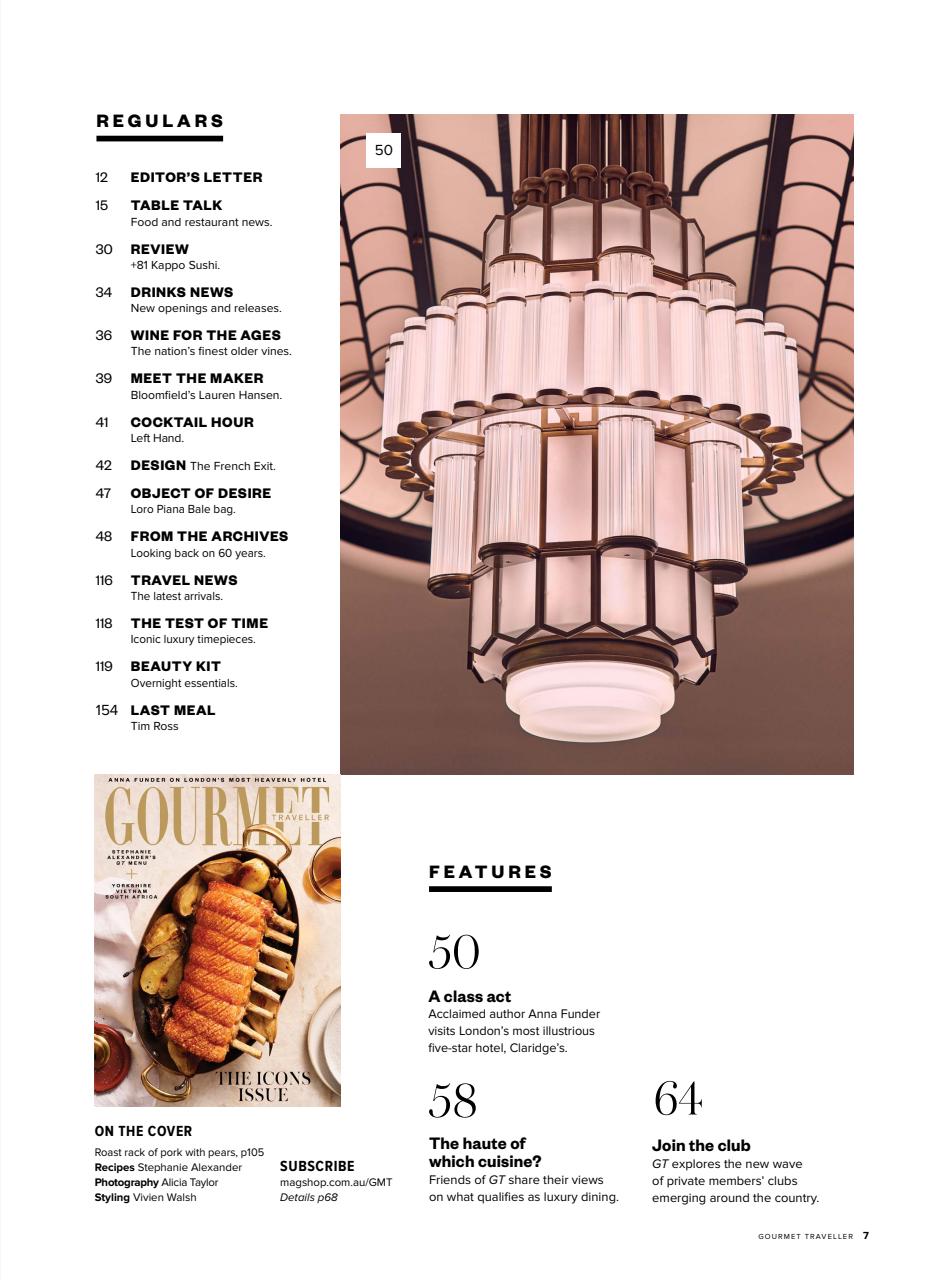 Australian Gourmet Traveller Preview Pages