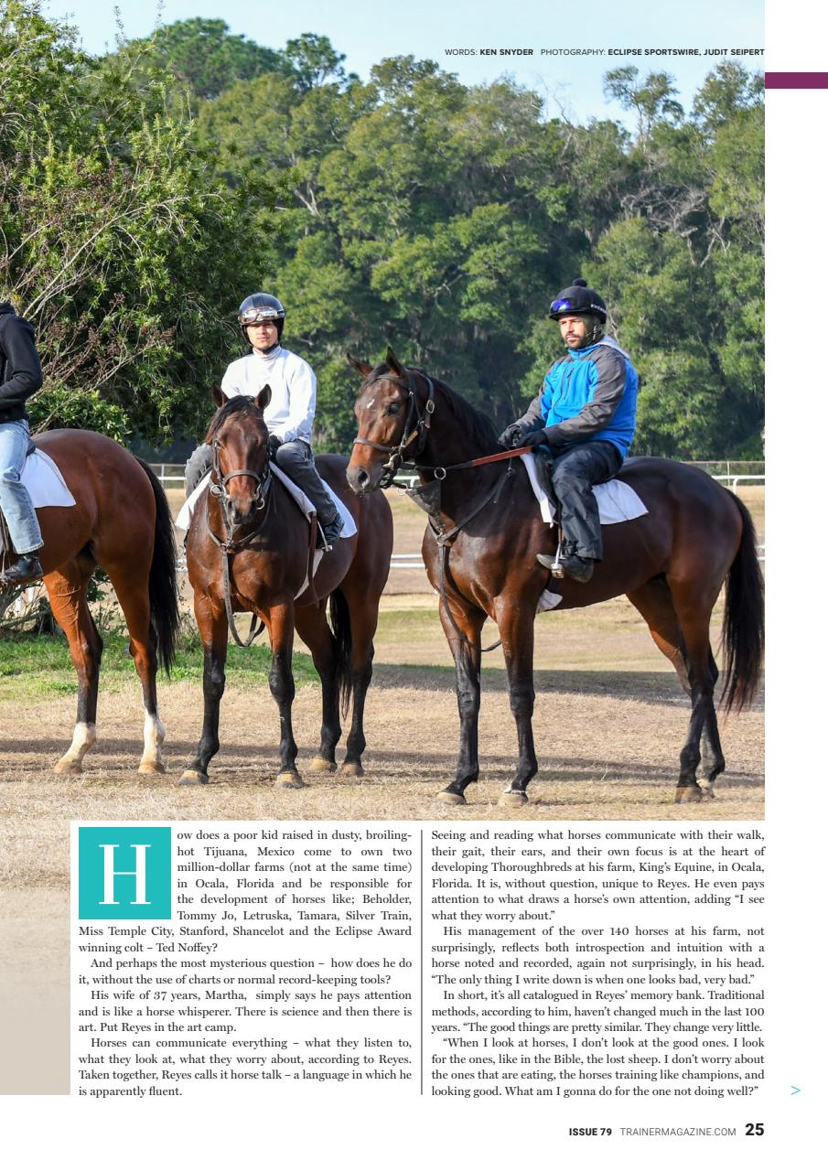 North American Trainer Magazine - horse racing Preview Pages