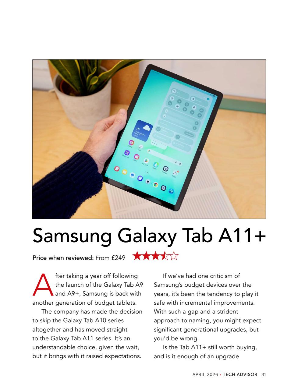 Tech Advisor Preview Pages