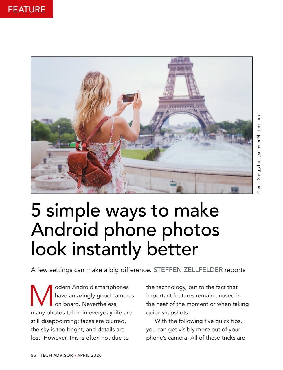 Tech Advisor Preview Pages