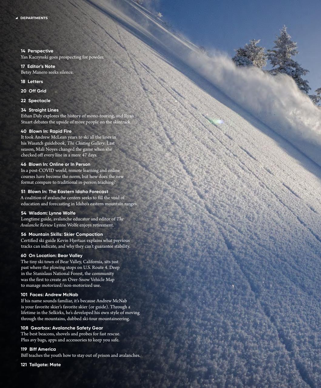 Backcountry Preview Pages