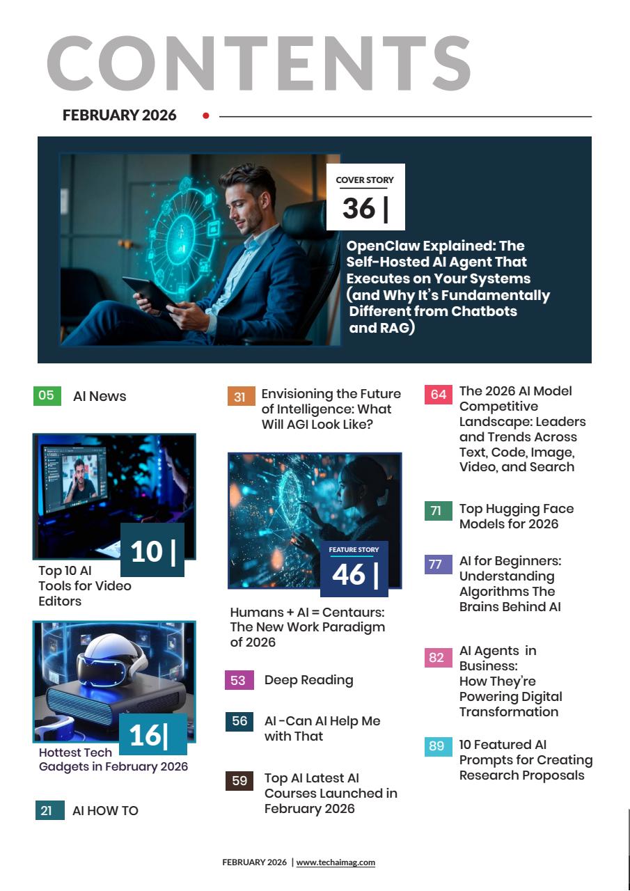 Tech AI Magazine Preview Pages