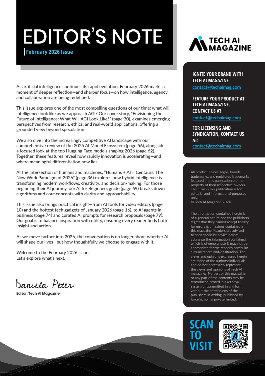 Tech AI Magazine Preview Pages