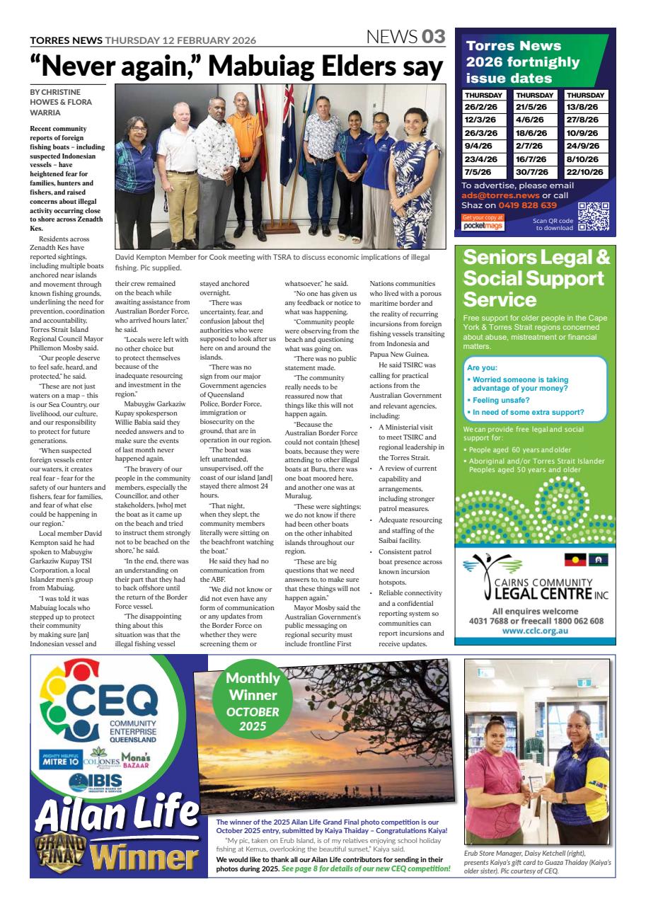 Torres News Preview Pages