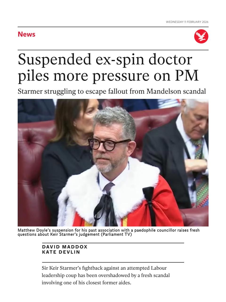 The Independent Daily Edition Newspaper Preview Pages