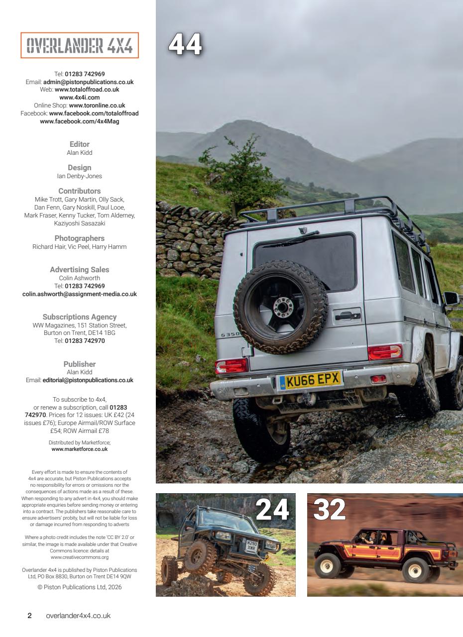 Overlander 4X4 Preview Pages
